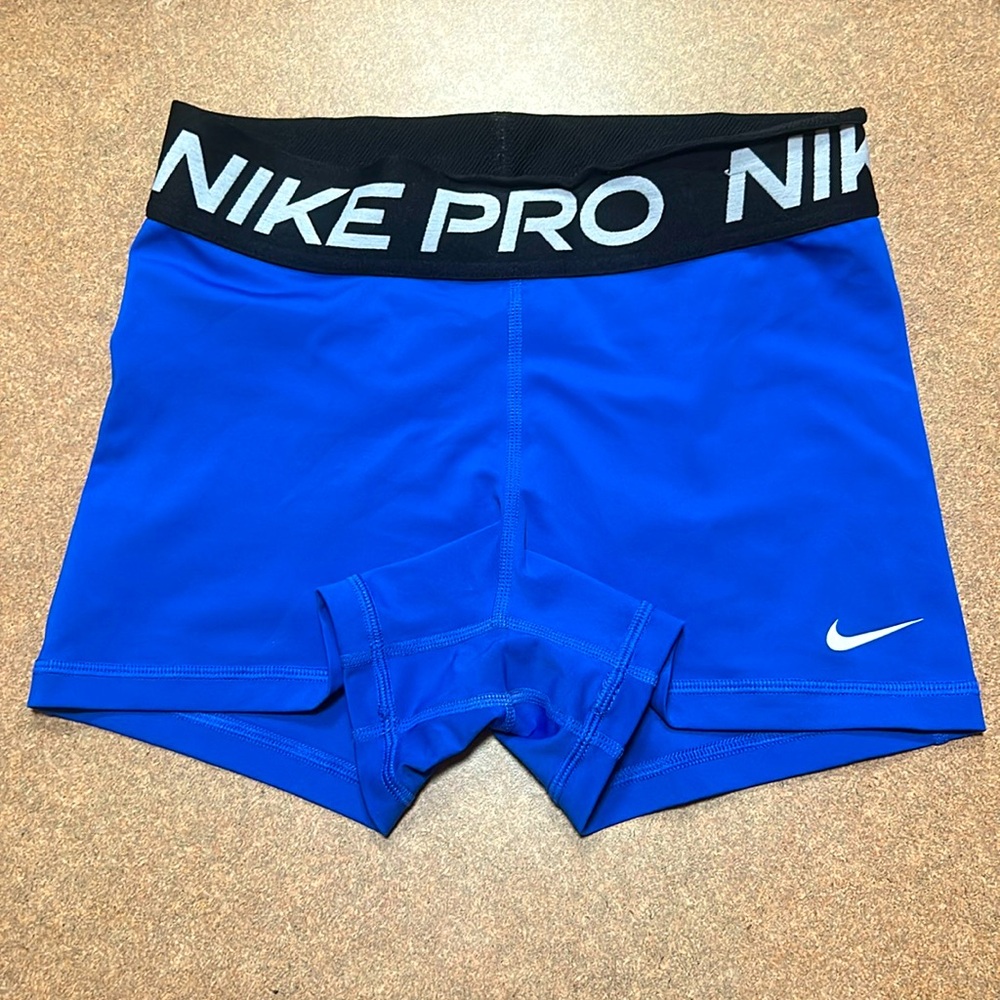 blue nike pros size small